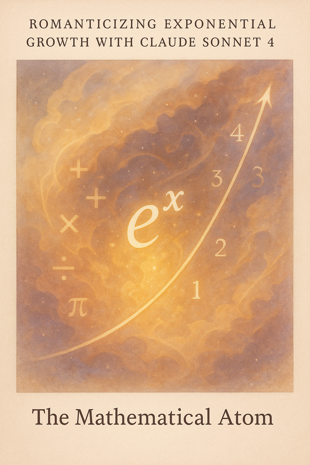 The Mathematical Atom - Artistic representation of exponential growth